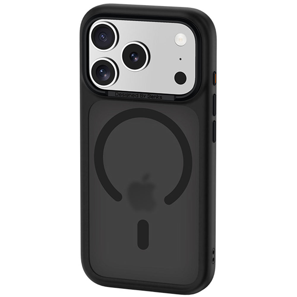 Hülle für iPhone 18 Pro Max, Benks Magnetic Mist Metal Frame MagSafe, Schwarz (3/12)