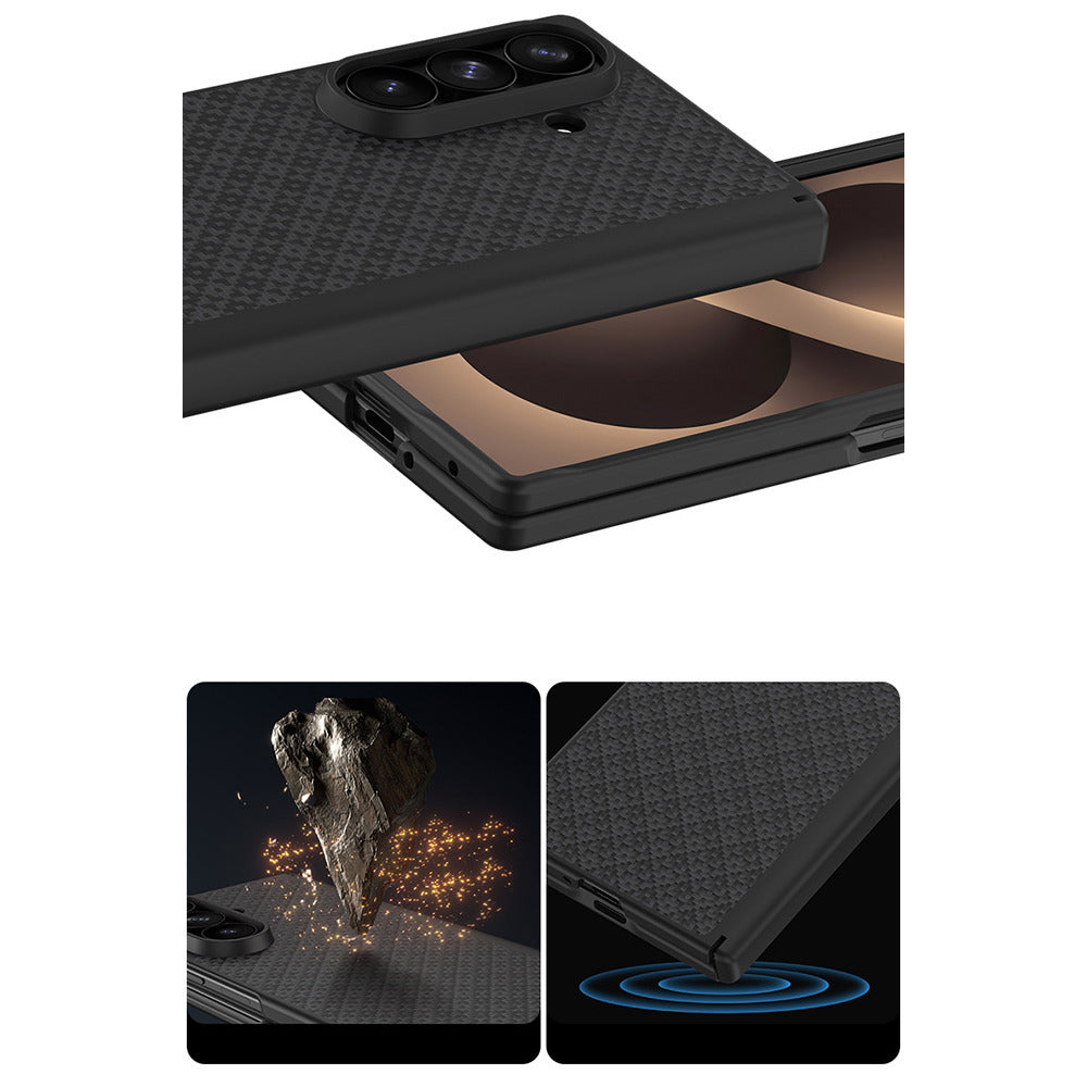 Aramid-Hülle für Samsung Galaxy Z Fold 8 Ultra, Benks Magnetic Armor Grid Pro Grand Combo MagSafe, Schwarz (7/14)