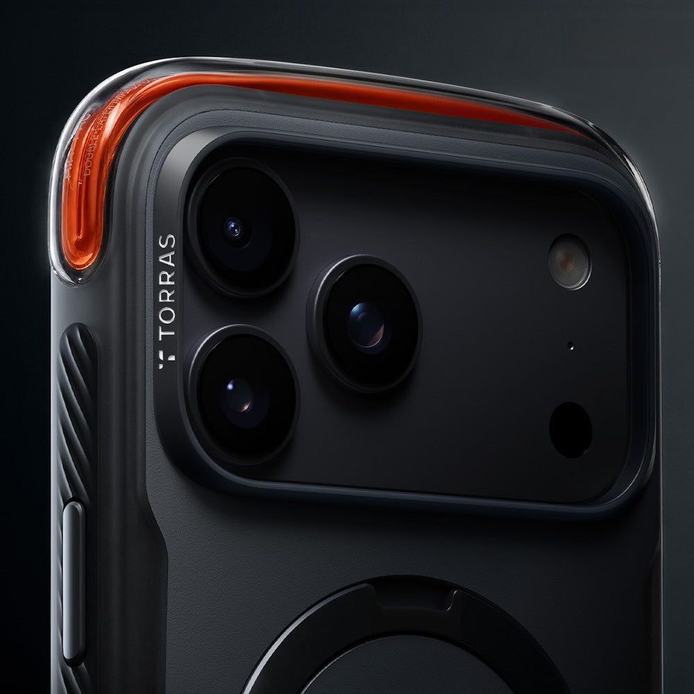 Handyhülle für iPhone 18 Pro Max / 17 Pro Max, Torras Ostand Q3 Air Pro mit MagSafe, Grau (7/8)