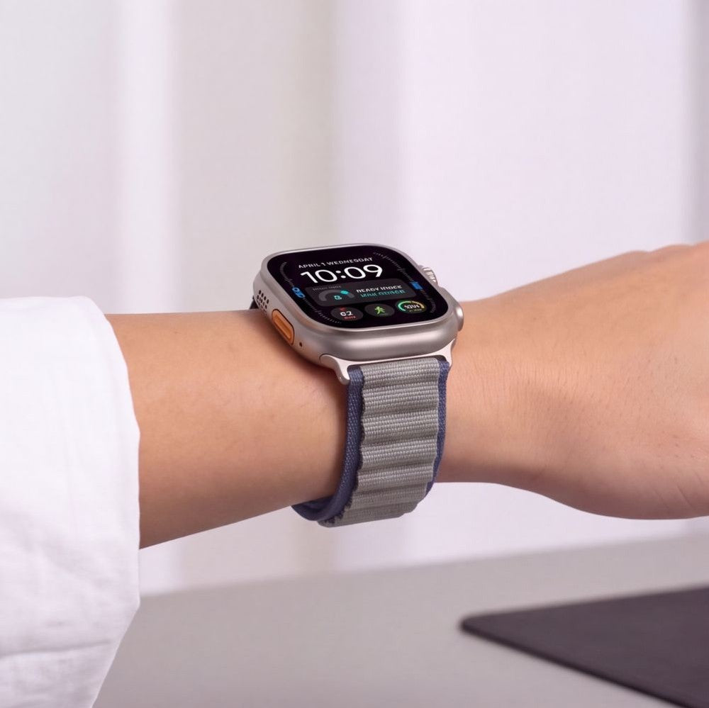 Armband für Apple Watch 49/46/45/44 mm, Tech Protect Nylon Pro, Dunkelgrau (6/9)
