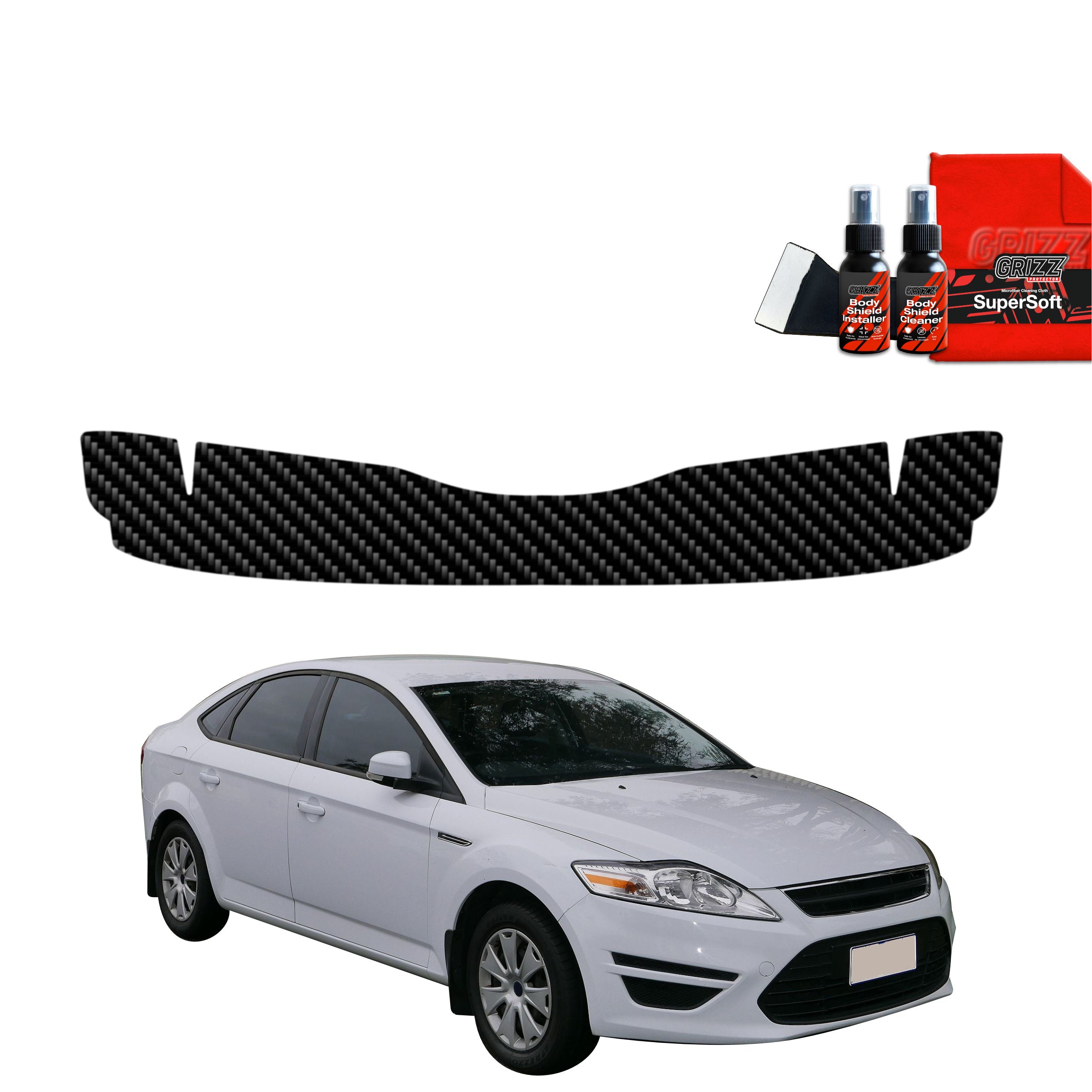Kohlenstoff Schutzfolie Grizz Protector für Ladekante - Ford Mondeo Mk4 (2010-2014)