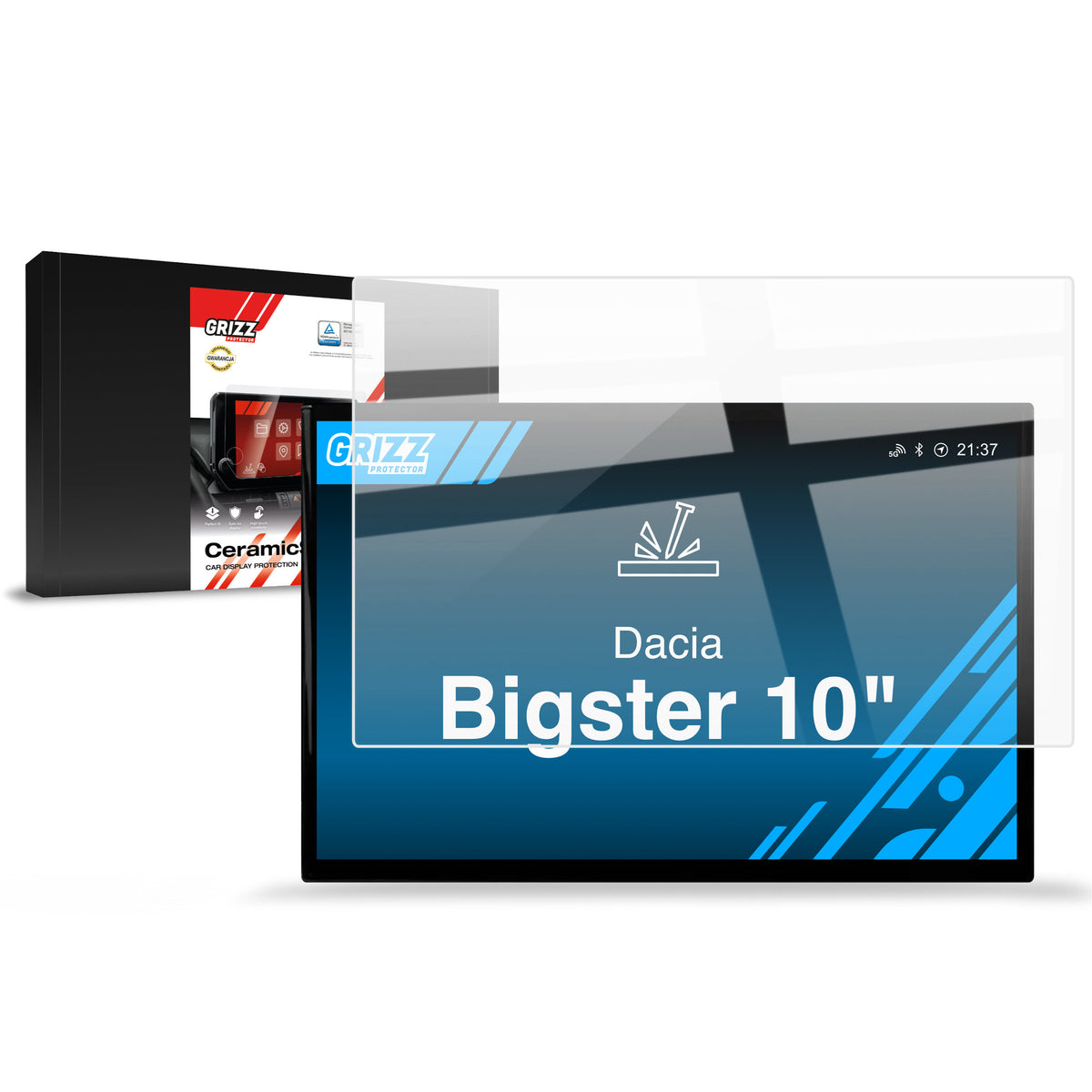 Keramische Autodisplayfolie für Dacia Bigster 10" (2025-2026), Grizz Protector