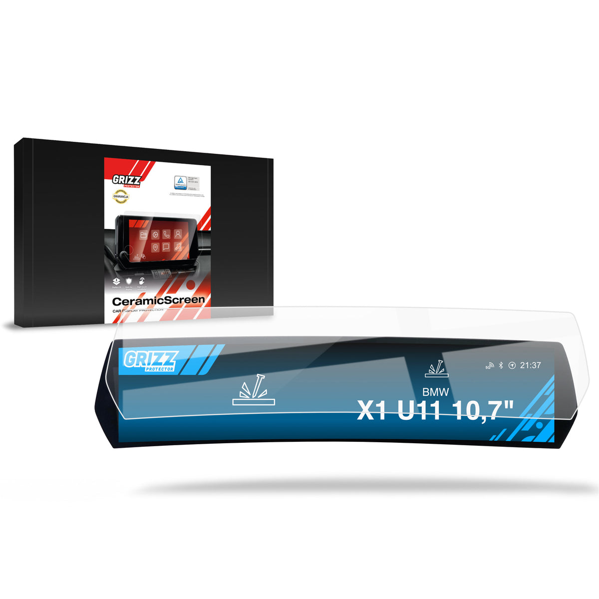 Keramische Autodisplayfolie für BMW X1 U11 (2023-2026), Grizz Protector