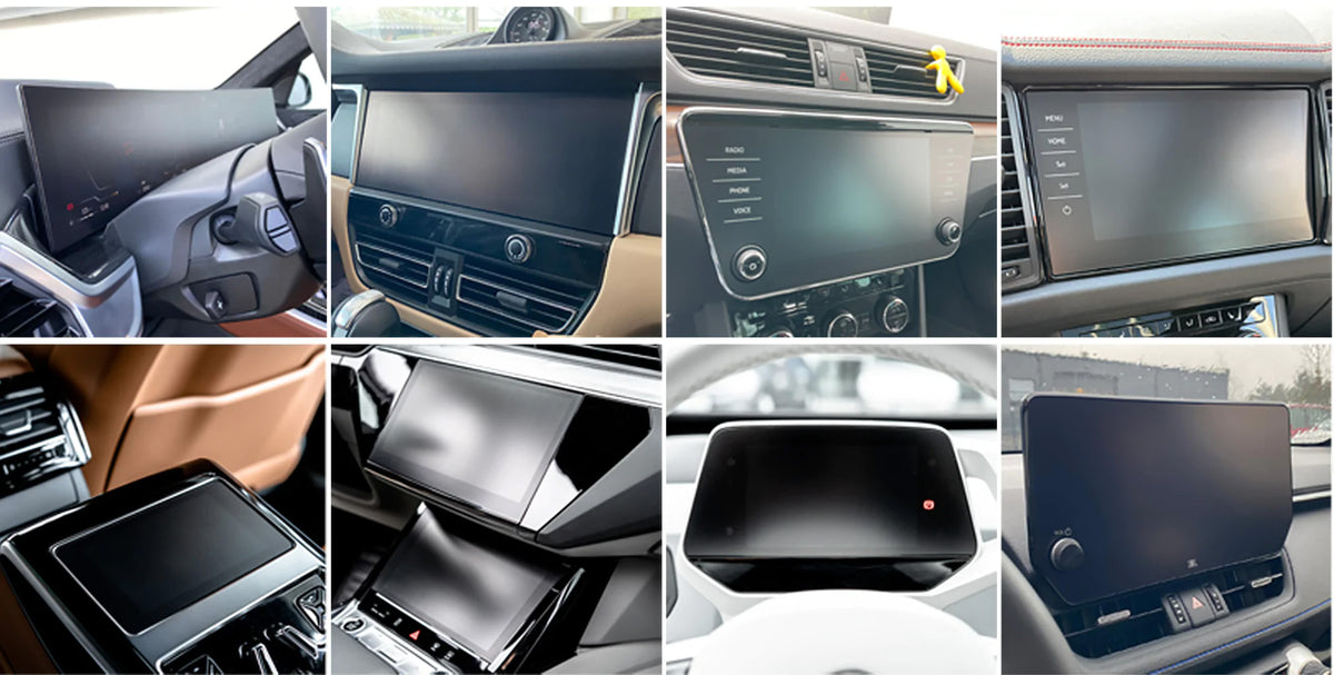 Matte Autodisplayfolie 2in1 für Bestune T90 12,6" (2023-2026), Grizz Protector