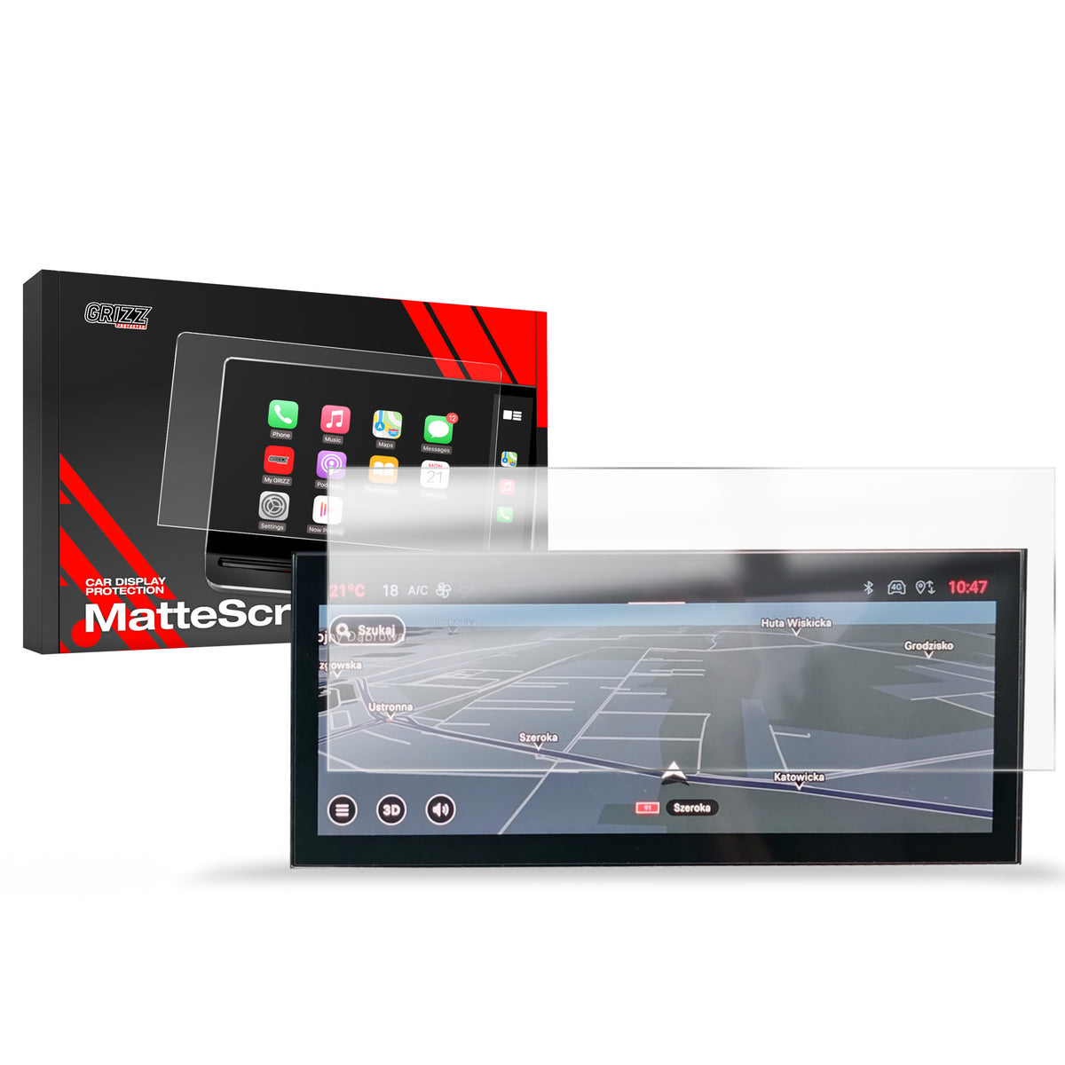 Matte Autodisplayfolie für Alfa Romeo Junior 10,25" (2024-2026), Grizz Protector