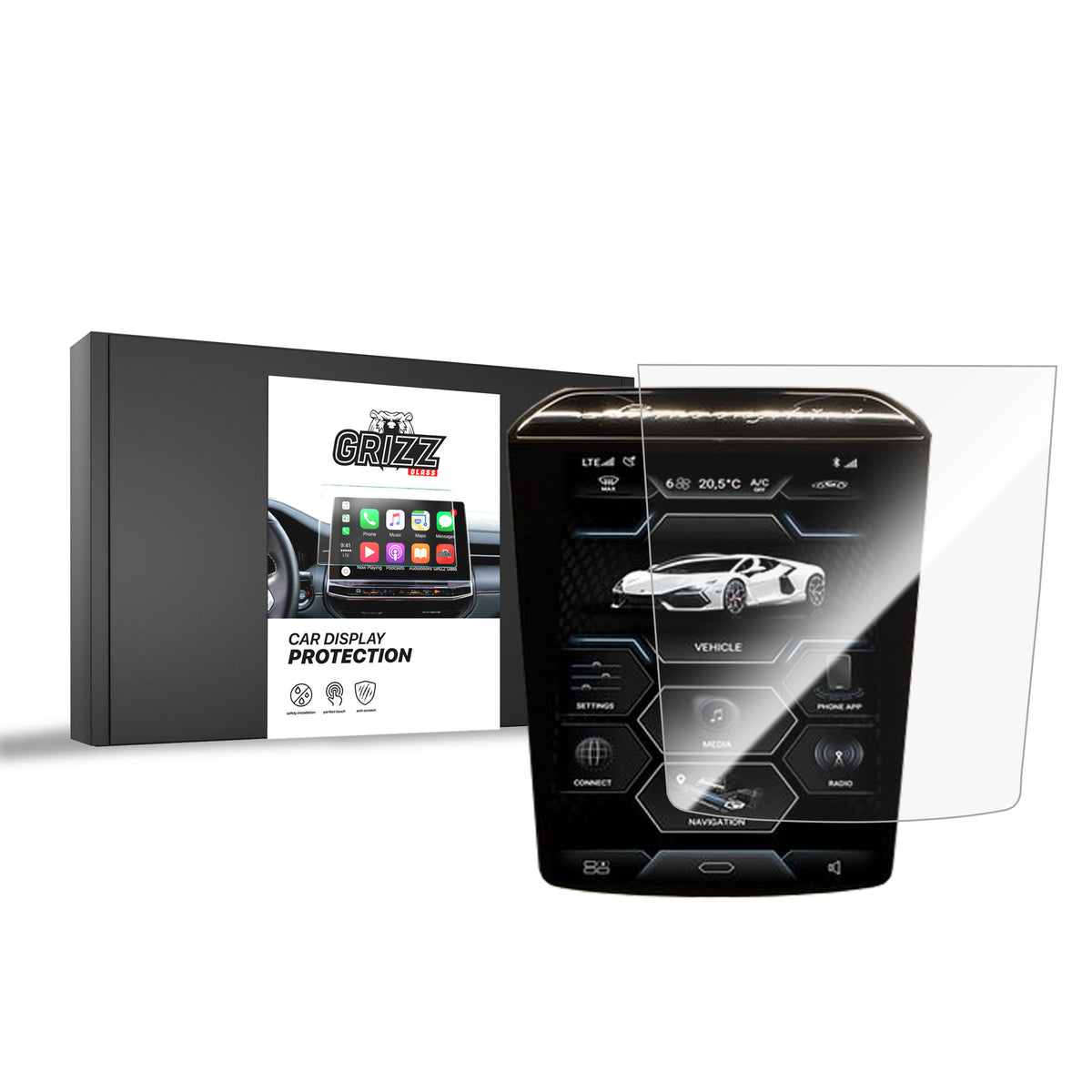 Keramische Autodisplayfolie für Lamborghini Revuelto (2024-2026), Grizz Protector