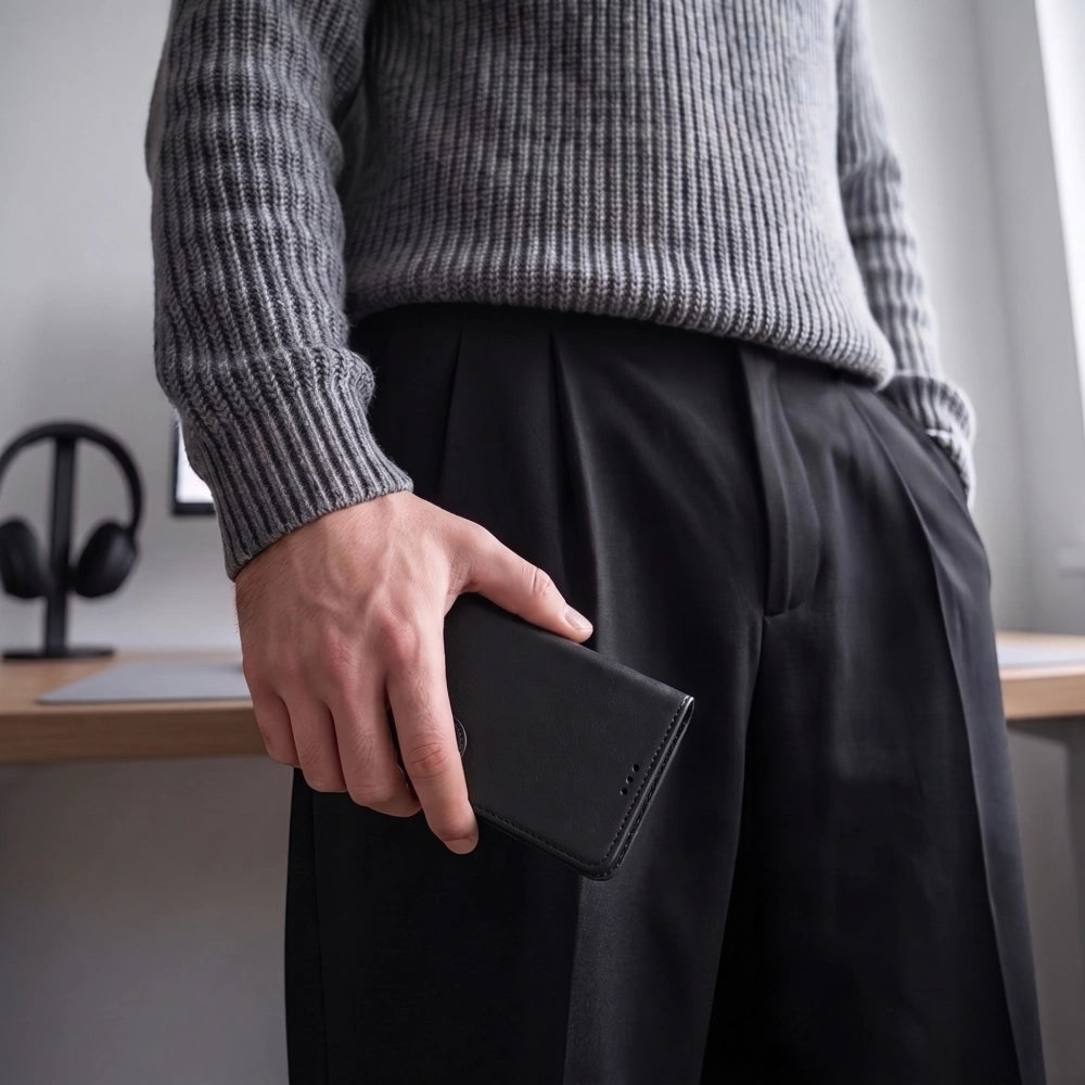 Handyhülle mit Klappe für Xiaomi Redmi Note 17 Pro 5G, Tech-Protect Wallet, Schwarz (7/7)