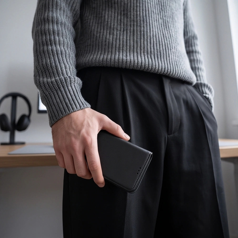 Handyhülle mit Klappe für Xiaomi Redmi Note 17 Pro Max 5G, Tech-Protect Wallet, Schwarz (7/7)