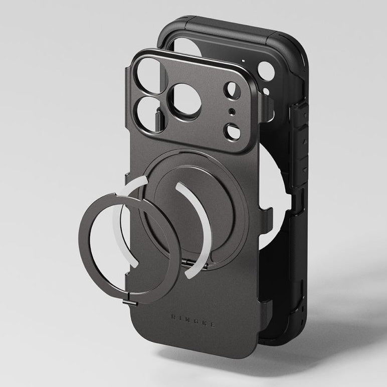 Handyhülle mit Ständer für iPhone 18 Pro / 17 Pro, Ringke Alles MagSafe, Schwarz (7/10)