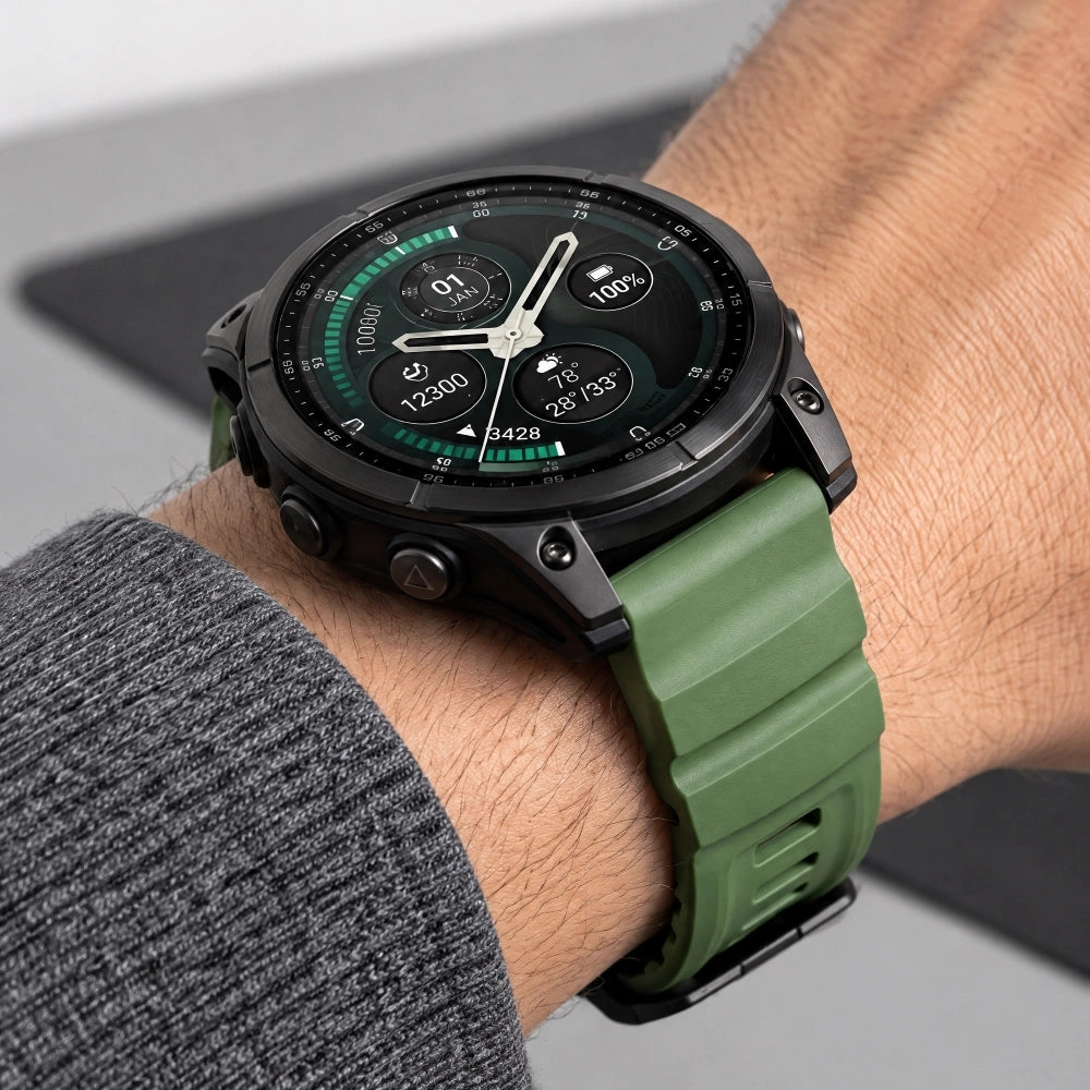 Armband für QuickFit 22 mm, Tech-Protect Motion, Grün (7/10)
