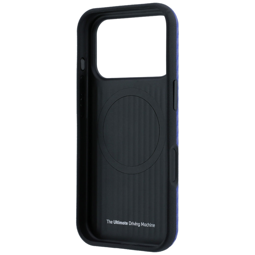 Handyhülle für iPhone 18 Pro / 17 Pro, BMW M Carbon Printed Ring mit MagSafe, Blau (7/8)