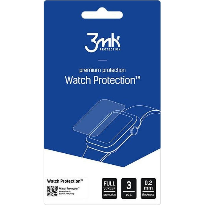 Hybridglas für Garmin Forerunner 70 / 170 / 170 Music, 3mk Watch Protection, 3 Stück