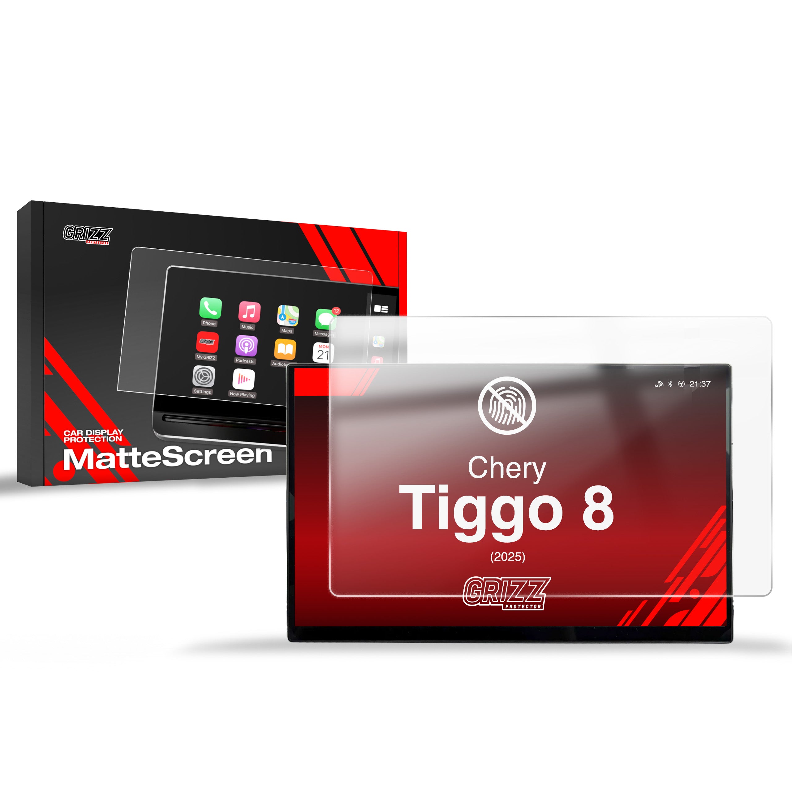 Matte Autodisplayfolie für Chery Tiggo 8 15,6" (2025-2026), Grizz Protector