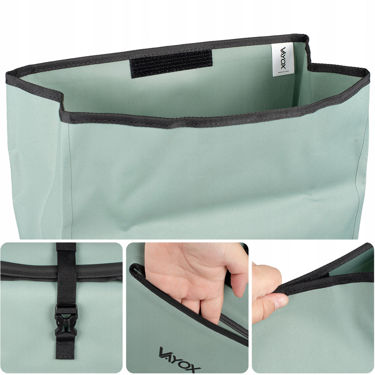 Fahrradtasche für den Gepäckträger, Vayox VA0445M 25L, Mintgrün