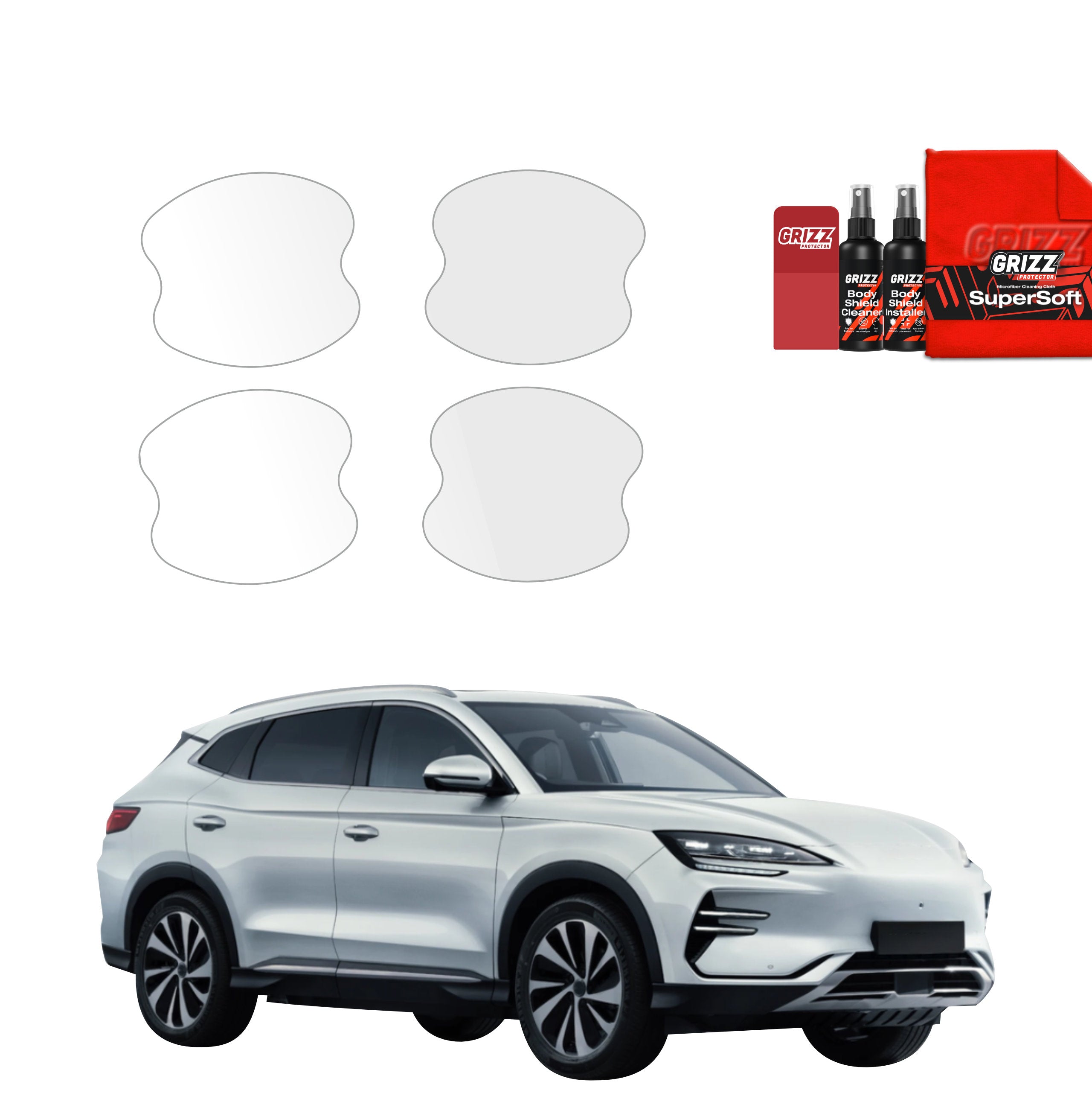 4in1 Schutzfolie Grizz Protector für Türgriffmulden - BYD Seal U (2024-2026)