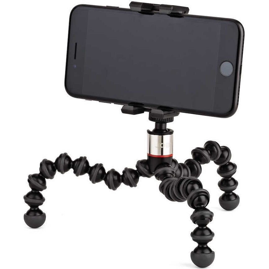 Fotostativ Joby GorillaPod 325 mit Kugelkopf und GripTight ONE Smartphone-Klammer, Schwarz