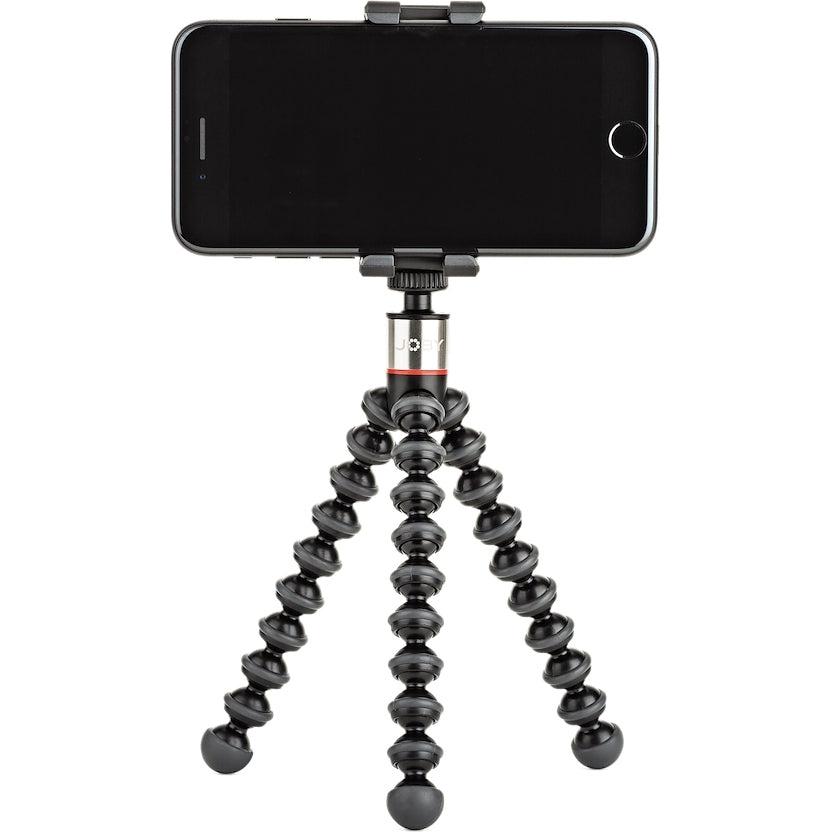 Fotostativ Joby GorillaPod 325 mit Kugelkopf und GripTight ONE Smartphone-Klammer, Schwarz