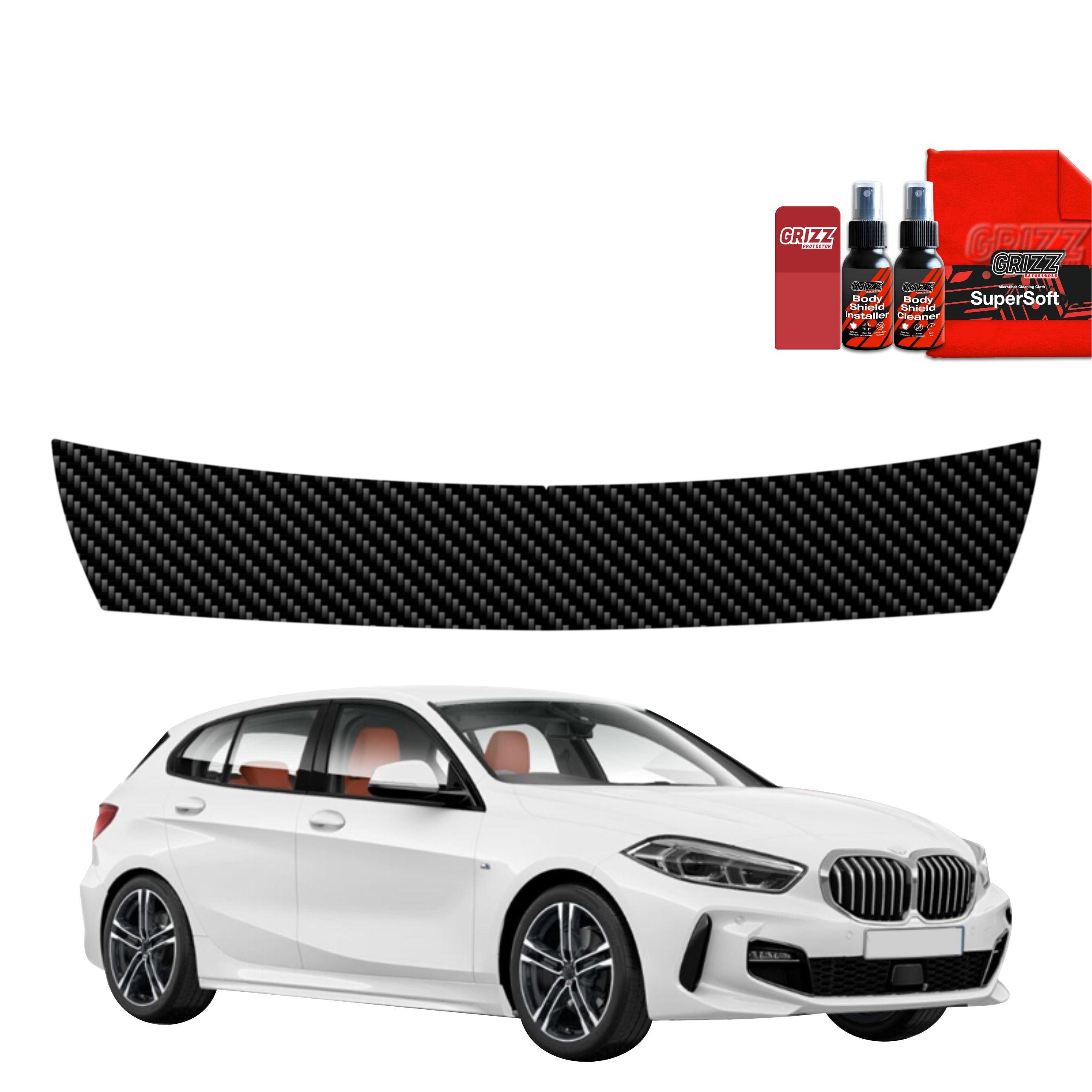 Kohlenstoff Schutzfolie Grizz Protector für Ladekante - BMW 1 118i (2020-2026)