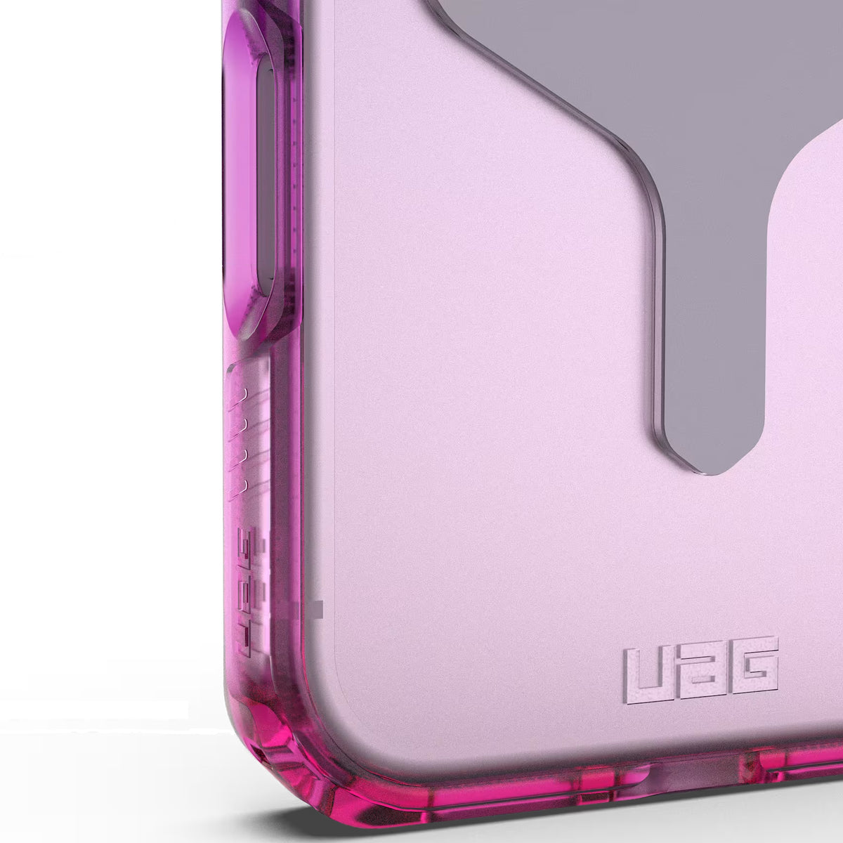 Handyhülle für iPhone 18 Pro / 17 Pro, UAG Plyo mit MagSafe, Violett und Rosa Ombré (8/10)