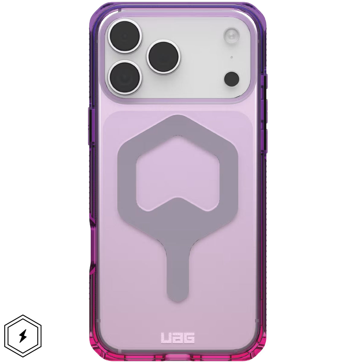Handyhülle für iPhone 18 Pro Max / 17 Pro Max, UAG Plyo mit MagSafe, Violett und Rosa Ombré (3/10)