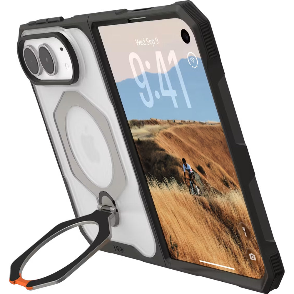 Handyhülle für iPhone Duo, UAG Mouve XTE mit MagSafe, Transparent mit Schwarzen Rahmen (1/9)