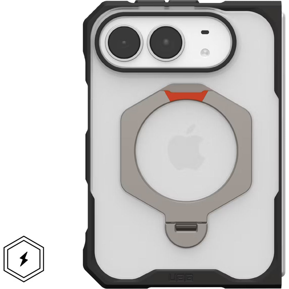 Handyhülle für iPhone Duo, UAG Mouve XTE mit MagSafe, Transparent mit Schwarzen Rahmen (3/9)