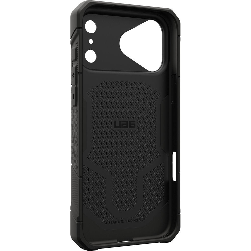 Handyhülle für iPhone 18 Pro Max / 17 Pro Max, UAG Monarch Pro mit MagSafe, Titan/Schwarz mit Kohlefaser (14/16)