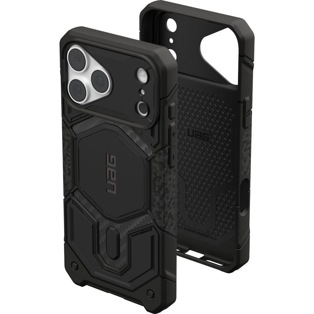 Gepanzerte Handyhülle für iPhone 18 Pro Max / 17 Pro Max, UAG Monarch Pro Carbon Mag mit MagSafe, Schwarz (8/16)