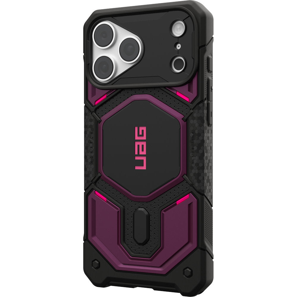 Handyhülle für iPhone 18 Pro Max / 17 Pro Max, UAG Monarch Pro mit MagSafe, Violett und Schwarz (6/16)