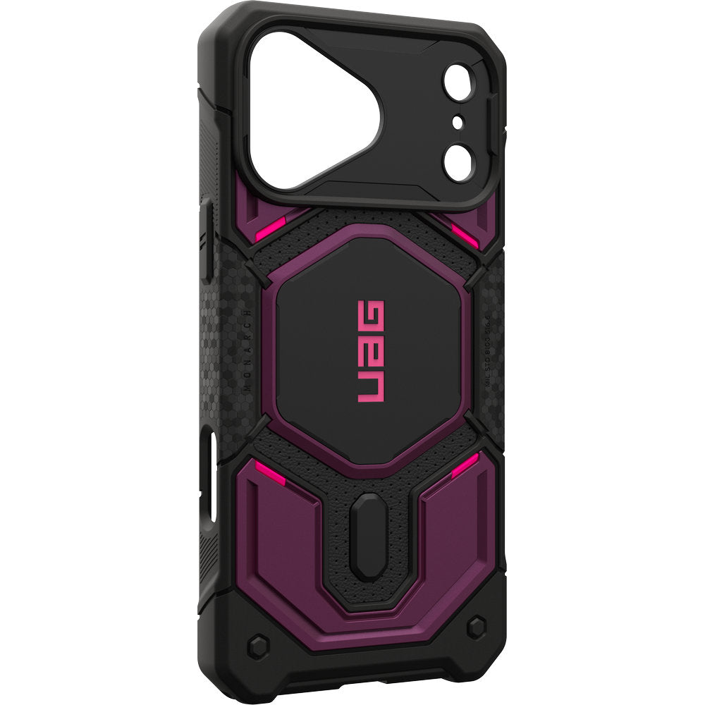 Handyhülle für iPhone 18 Pro Max / 17 Pro Max, UAG Monarch Pro mit MagSafe, Violett und Schwarz (10/16)