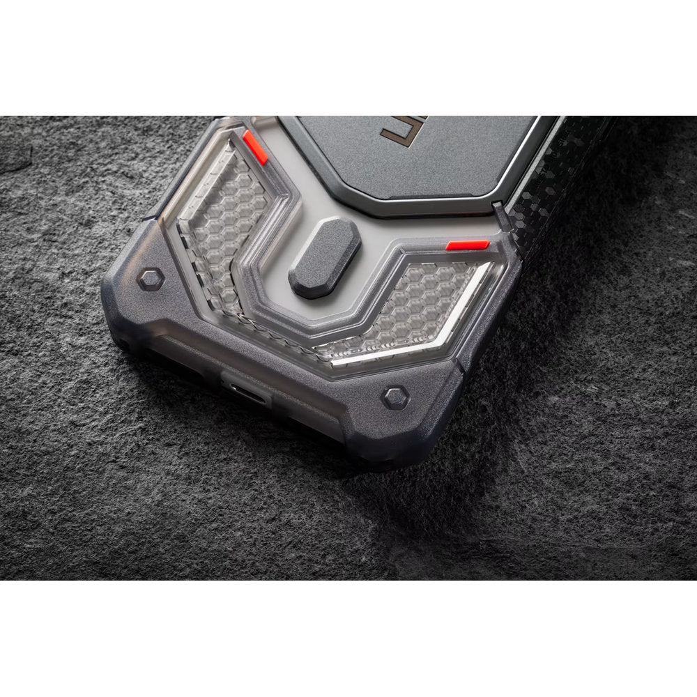 Handyhülle für iPhone 18 Pro / 17 Pro, UAG Monarch Pro mit MagSafe, Rauchfarben und Grau (7/7)