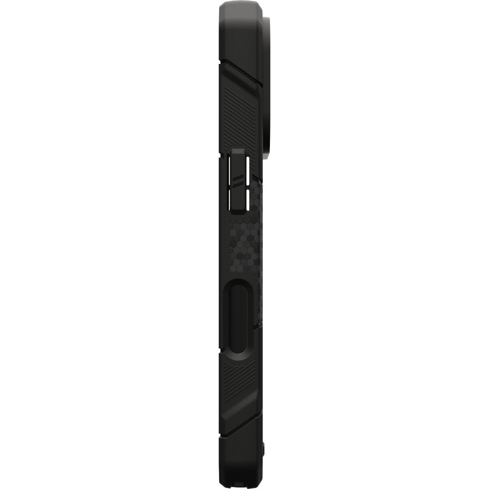 Gepanzerte Handyhülle für iPhone 18 Pro / 17 Pro, UAG Monarch Pro Kevlar Mag mit MagSafe, Dunkelblau und Schwarz mit Kevlar (12/16)