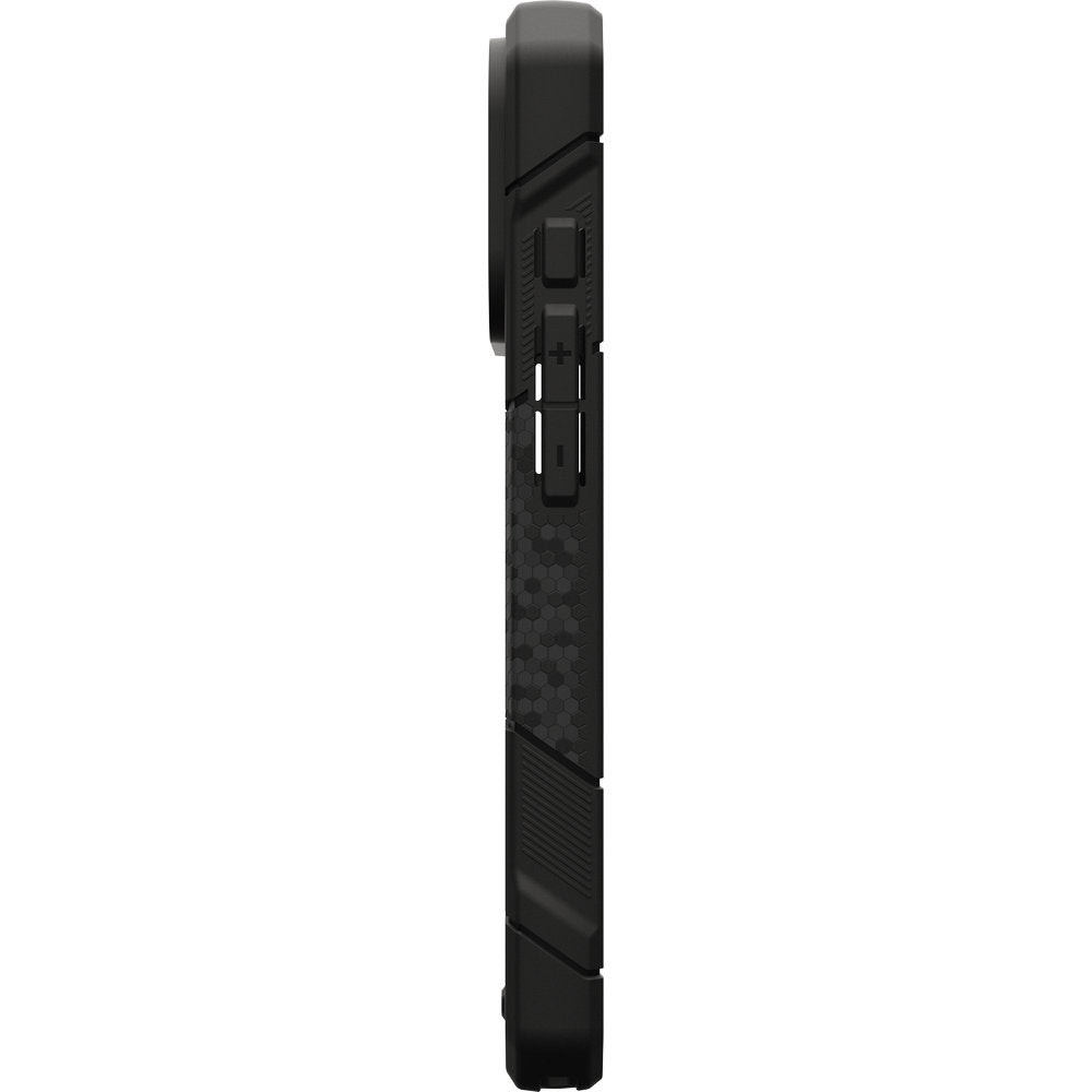Gepanzerte Handyhülle für iPhone 18 Pro / 17 Pro, UAG Monarch Pro Kevlar Mag mit MagSafe, Dunkelblau und Schwarz mit Kevlar (13/16)