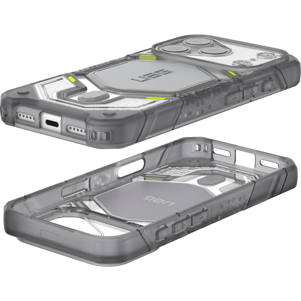 Handyhülle für iPhone 18 Pro / 17 Pro, UAG Monarch Pro mit MagSafe, Transparent und Grau (7/16)
