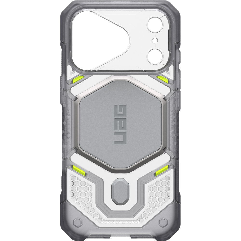 Handyhülle für iPhone 18 Pro / 17 Pro, UAG Monarch Pro mit MagSafe, Transparent und Grau (9/16)