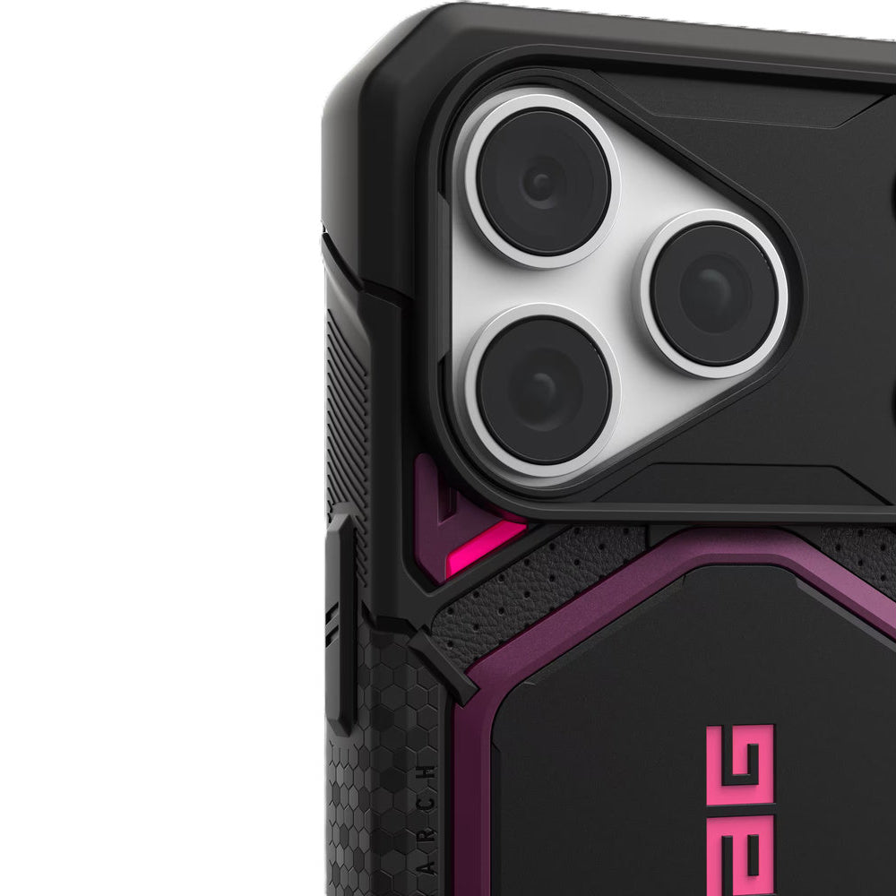 Handyhülle für iPhone 18 Pro / 17 Pro, UAG Monarch Pro mit MagSafe, Violett und Schwarz (6/9)