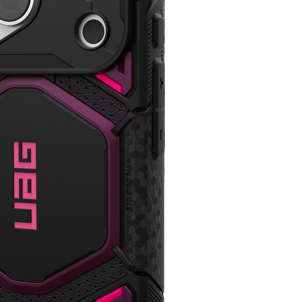Handyhülle für iPhone 18 Pro / 17 Pro, UAG Monarch Pro mit MagSafe, Violett und Schwarz (8/9)