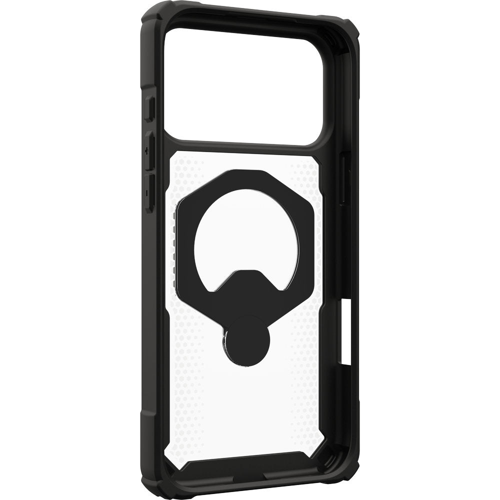 Handyhülle mit Ring für iPhone 18 Pro Max / 17 Pro Max, UAG Plasma XTE 360 mit MagSafe, Transparent und Schwarz mit grünen Element (15/15)