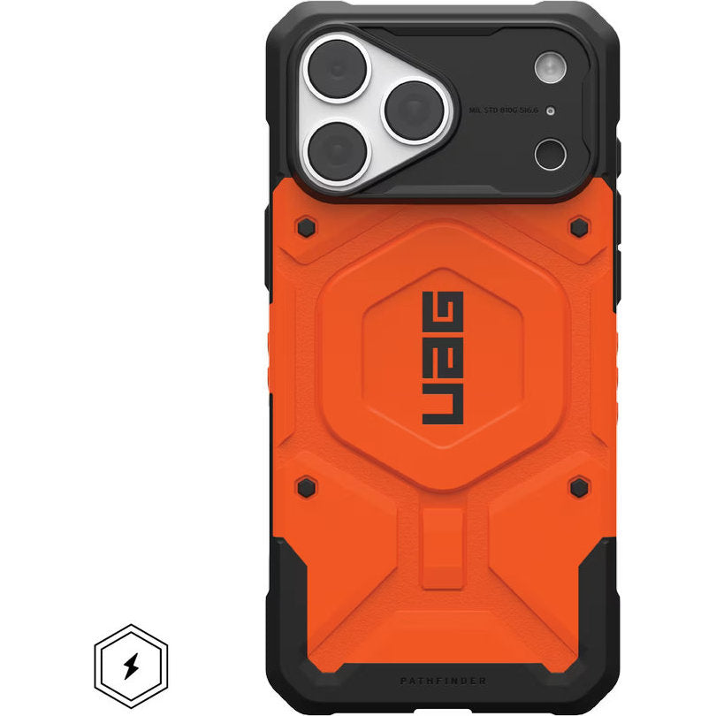 Handyhülle für iPhone 18 Pro Max / 17 Pro Max, UAG Pathfinder mit MagSafe, Orange mit Schwarzen Elementen (3/5)