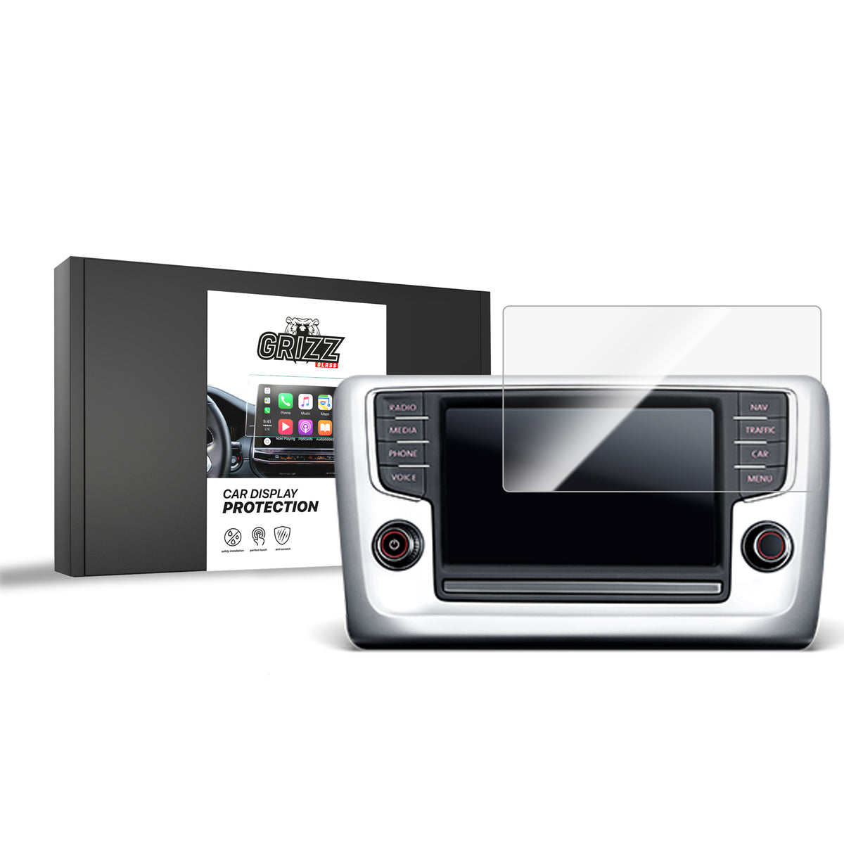 Keramische Autodisplayfolie für Volkswagen Golf 6 Discover Media 2 gen., Grizz Protector