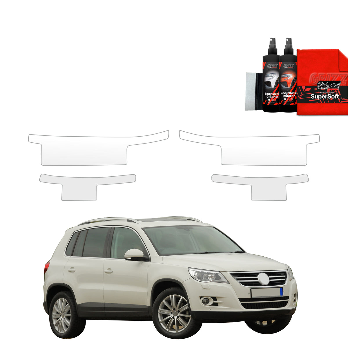 4in1 Schutzfolie Grizz Protector für Schweller - Volkswagen Tiguan 5D (2007-2011)