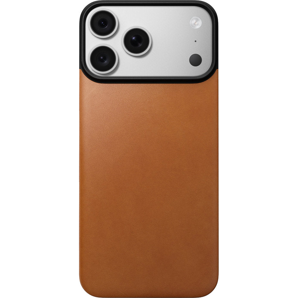 Leder Handyhülle für iPhone 18 Pro Max / 17 Pro Max, Nomad Magnetic Leather Back Horween Series mit MagSafe, Hellbraun (2/8)