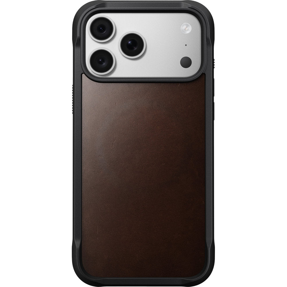 Handyhülle aus Naturleder für iPhone 18 Pro Max / 17 Pro Max, Nomad Rugged Leather Horween Series mit MagSafe, rustikales Braun (4/7)
