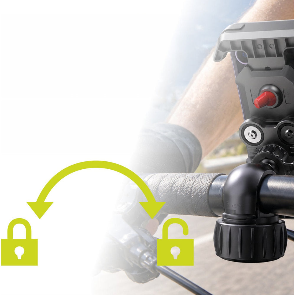 Fahrradhalterung für Handy am Lenker, Mobile Origin B1, stoßfest, Schwarz (6/13)