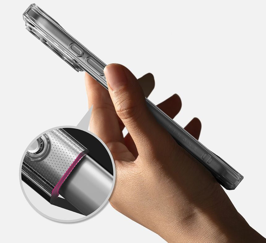 Handyhülle für iPhone 18 Pro Max / 17 Pro Max, Ringke Fusion Magnetic mit MagSafe, Transparent und Weiß (7/8)