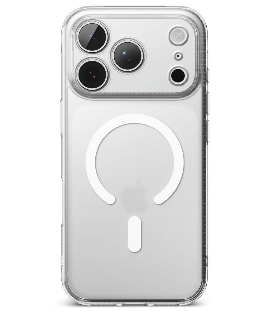 Handyhülle für iPhone 18 Pro / 17 Pro, Ringke Fusion Magnetic mit MagSafe, Transparent und Weiß (3/8)