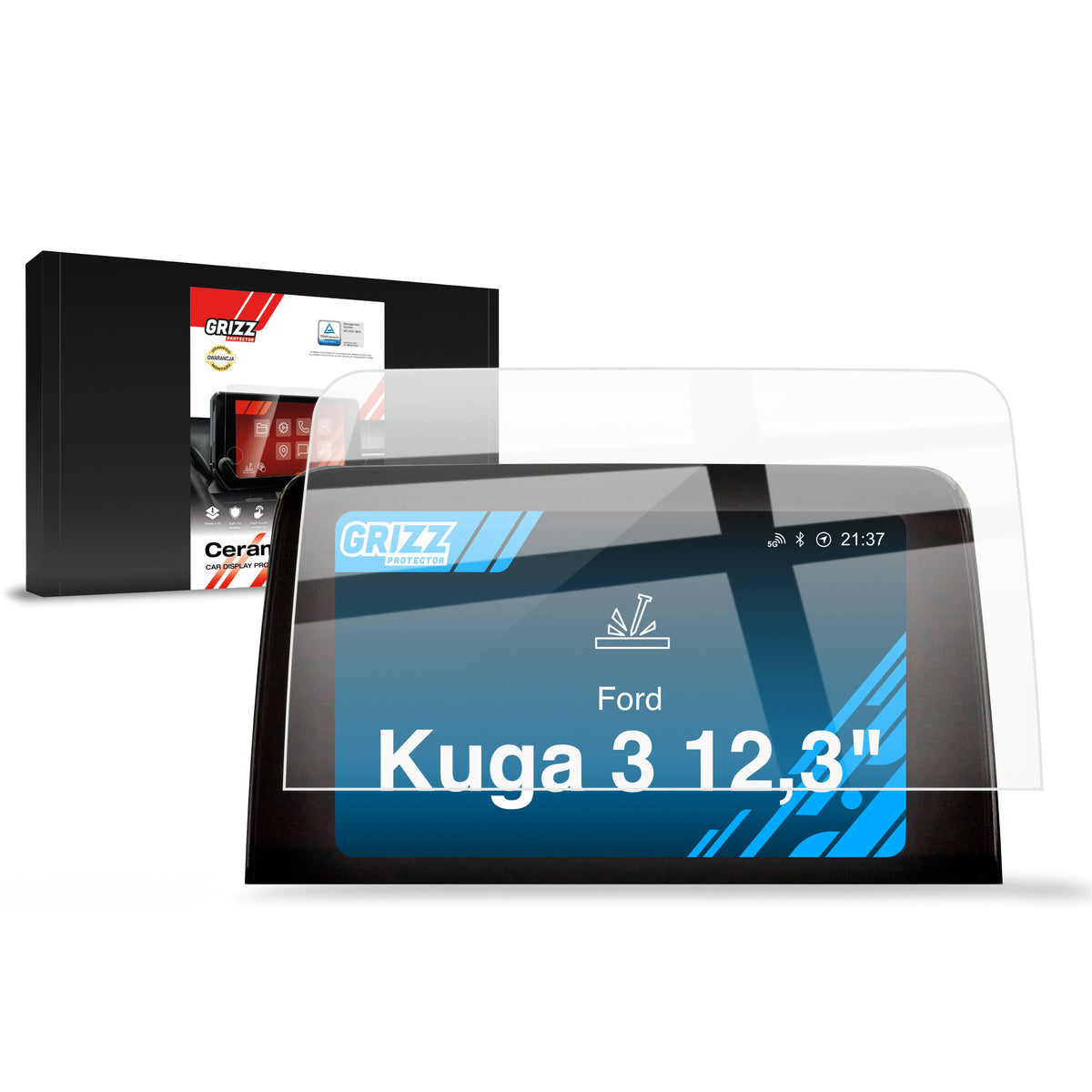 Keramische Autodisplayfolie für Ford Kuga 3 (20192024-), Grizz Protector