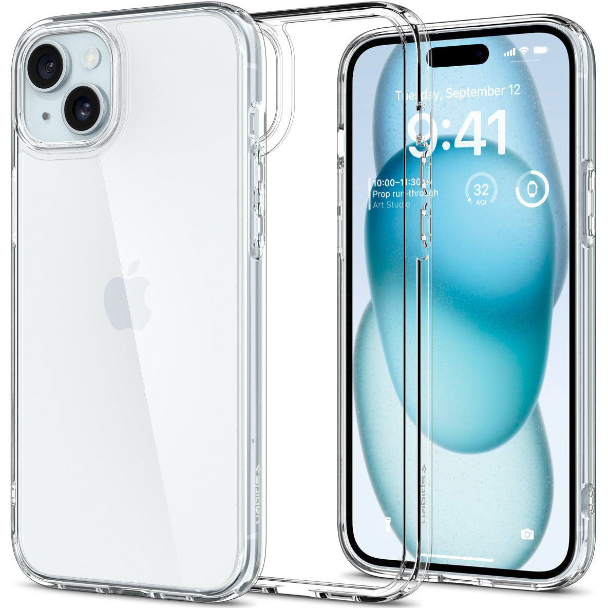 Schutzhülle für iPhone 15, Spigen Ultra Hybrid, Transparent