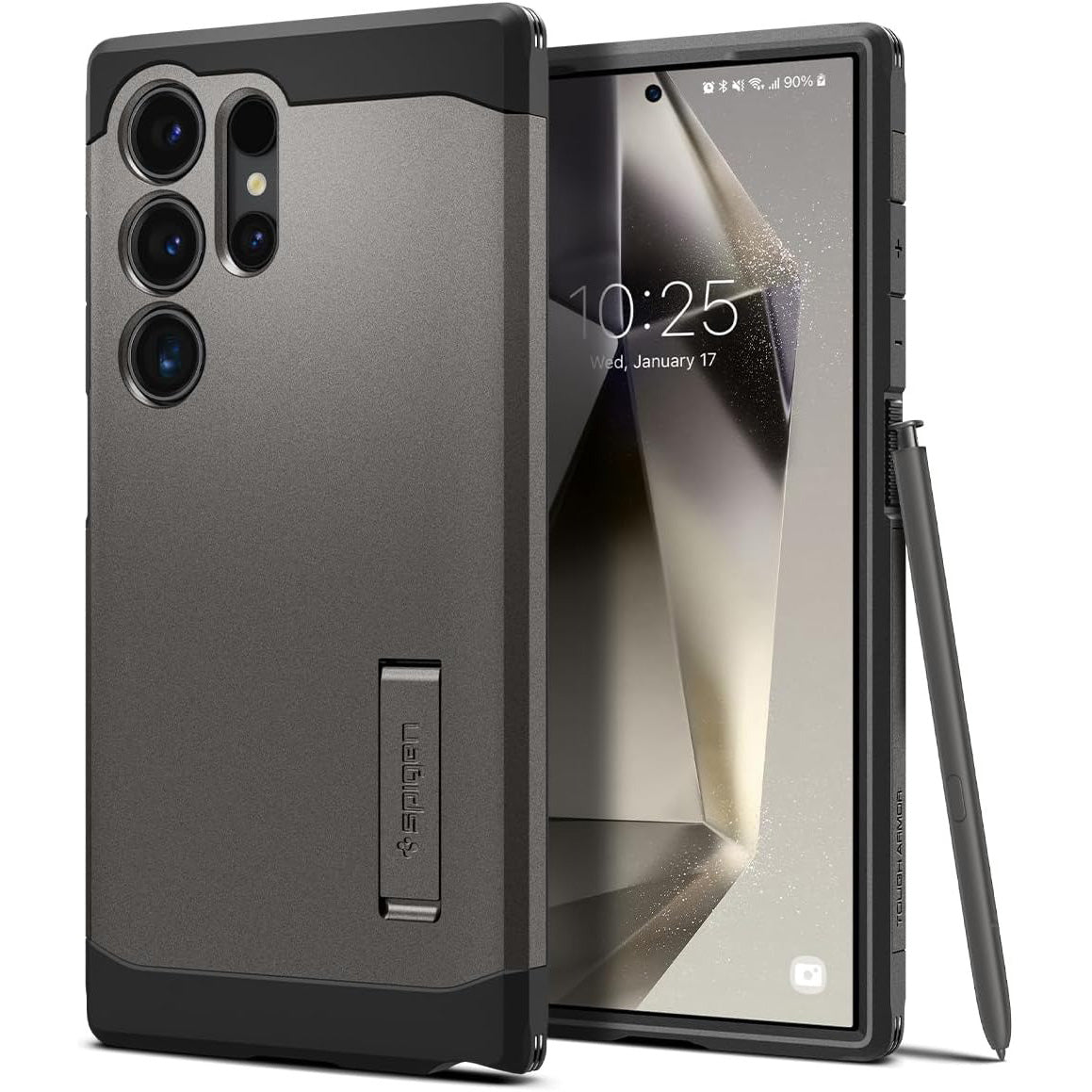 Schutzhülle für Galaxy S24 Ultra, Spigen Tough Armor, Rotguss