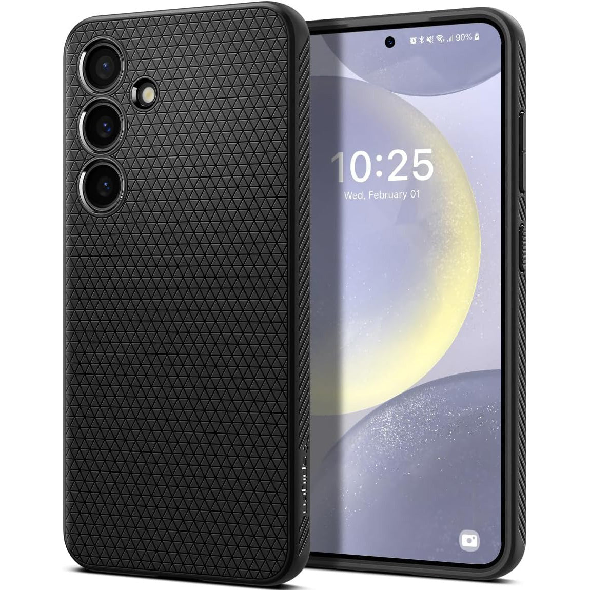 Schutzhülle für Galaxy S24 Plus, Spigen Liquid Air, Schwarz